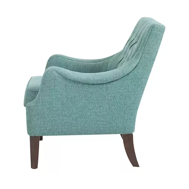 elle_tufted_teal_accent_chair_3.webp Elle Tufted Teal Accent Chair>Kirklands Home Store