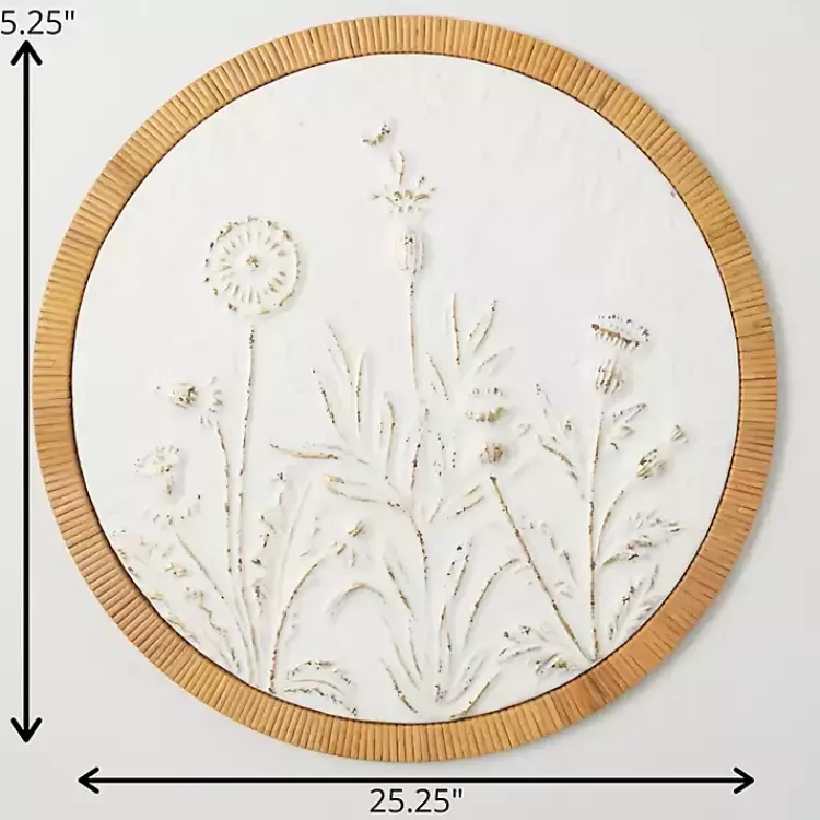 embossed_ivory_floral_round_framed_wall_plaque_3.webp Embossed Ivory Floral Round Framed Wall Plaque>Kirklands Home Store