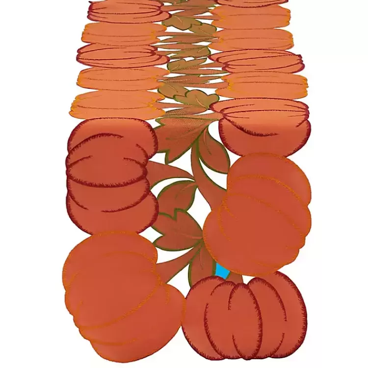 Embroidered Pumpkin Table Runner>Kirklands Home Store