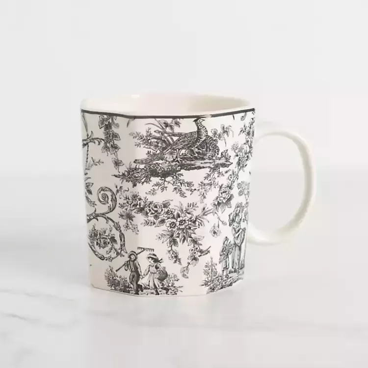 Emery Black Toile Mug>Kirklands Home Shop