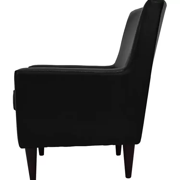 emma_black_faux_leather_accent_chair_3.webp Emma Faux Leather Accent Chair>Kirklands Home Discount