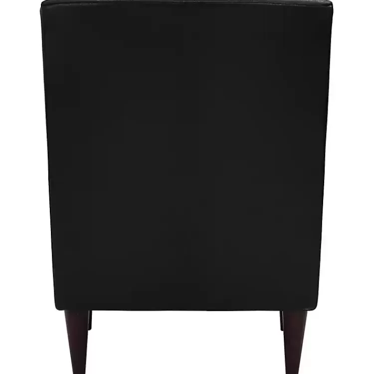 emma_black_faux_leather_accent_chair_5.webp Emma Faux Leather Accent Chair>Kirklands Home Discount