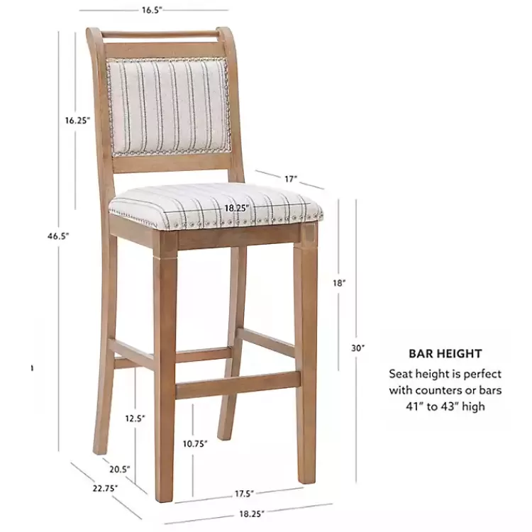 emma_gray_bar_stool_with_nailhead_trim_6.webp Emma Bar Stool with Nailhead Trim>Kirklands Home Cheap