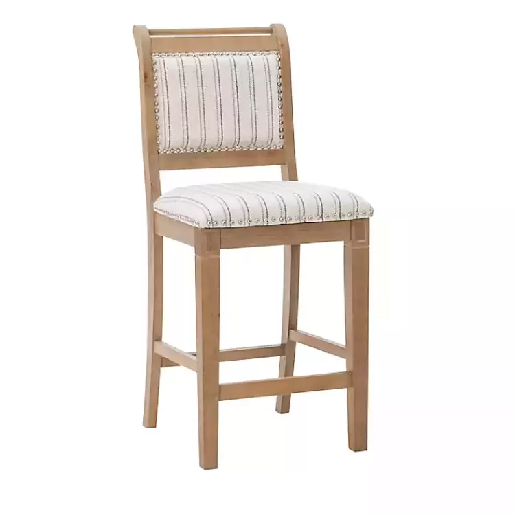 Emma Gray Counter Stool with Nailhead Trim>Kirklands Home Hot