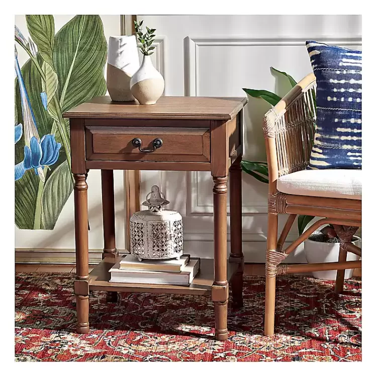 Emory Natural Single Drawer Accent Table>Kirklands Home Cheap