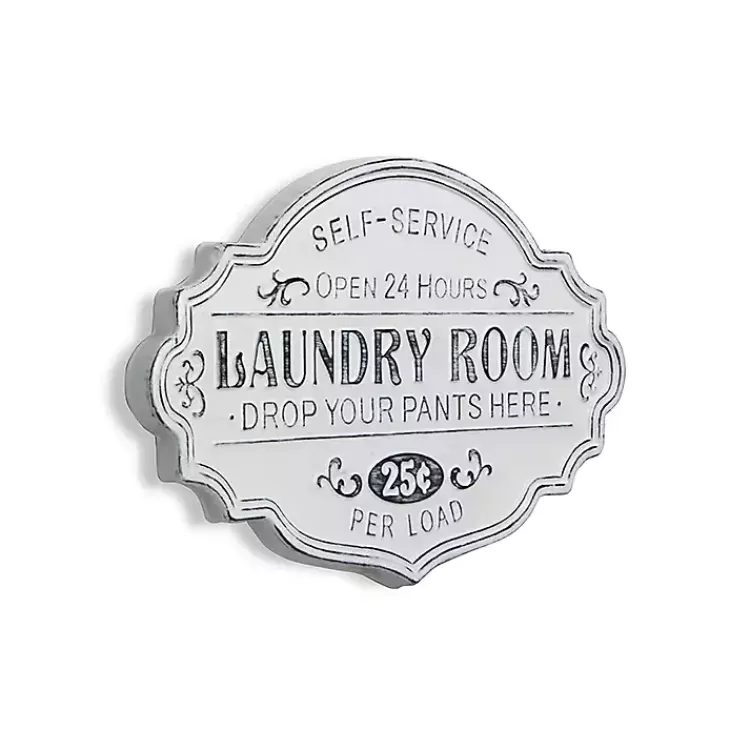 Enamel Laundry Room Wall Plaque>Kirklands Home Clearance