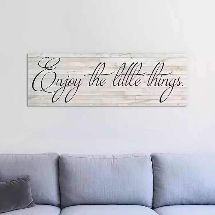 Enjoy the Little Things Canvas Art Print, 36x12>Kirklands Home Cheap