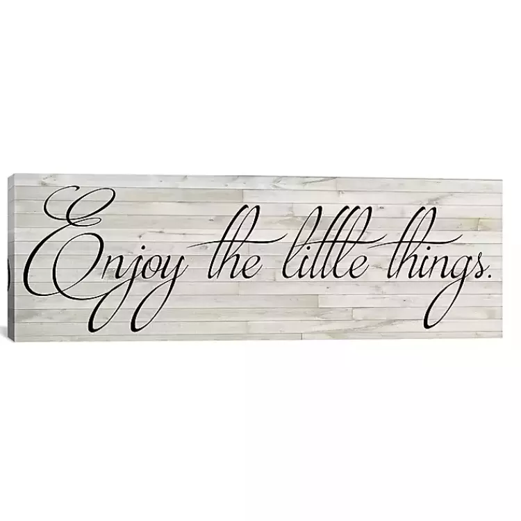 Enjoy the Little Things Canvas Art Print, 36x12>Kirklands Home Cheap