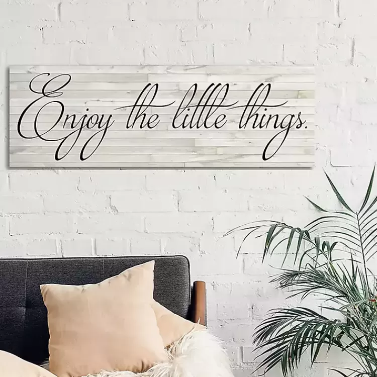 enjoy_the_little_things_canvas_art_print_x_2.webp Enjoy the Little Things Canvas Art Print, 48x16>Kirklands Home Fashion