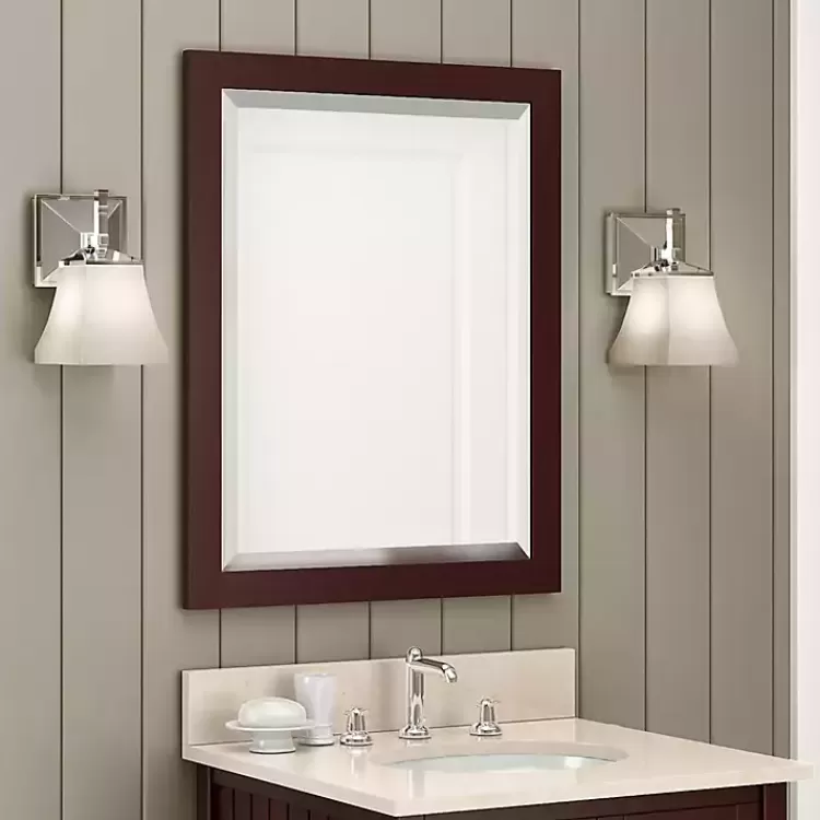 Espresso Beveled Vanity Mirror>Kirklands Home Cheap