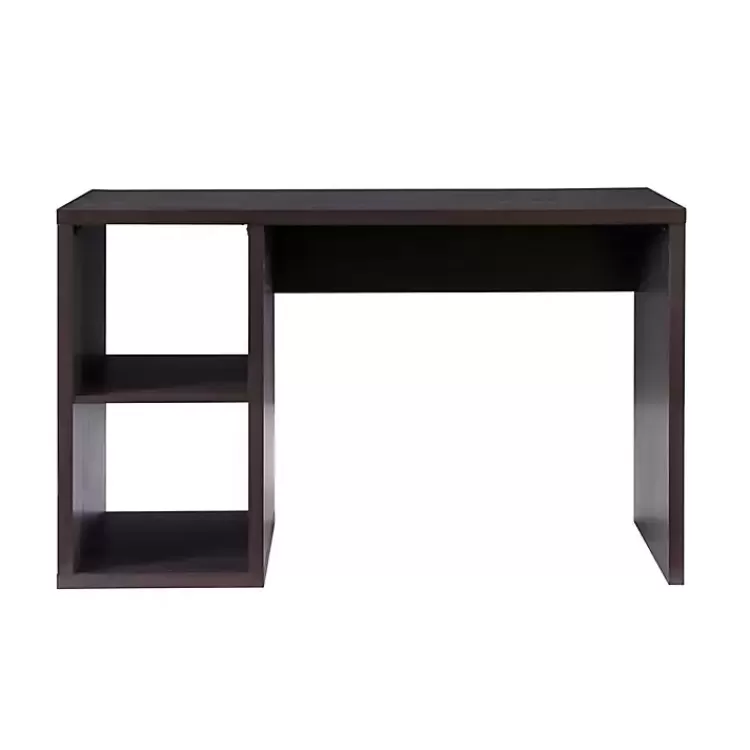 Espresso Cube Storage Wood Desk>Kirklands Home Cheap