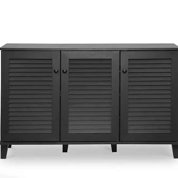 Espresso 3-Door Wood Cabinet>Kirklands Home Clearance