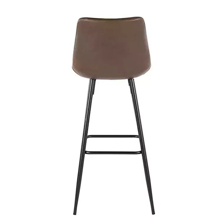 espresso_faux_leather_metal_bar_stools_set_of__4.webp Espresso Faux Leather Metal Bar Stools, Set of 2>Kirklands Home Discount