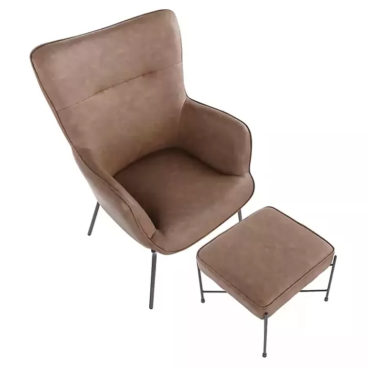 espresso_faux_leather_pc_chair_and_ottoman_set_4.webp Espresso Faux Leather 2-pc. Chair and Ottoman Set>Kirklands Home Flash Sale