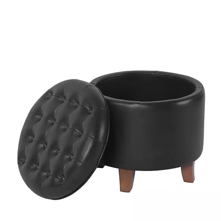 espresso_faux_leather_tufted_storage_ottoman_5.webp Espresso Faux Leather Tufted Storage Ottoman>Kirklands Home New