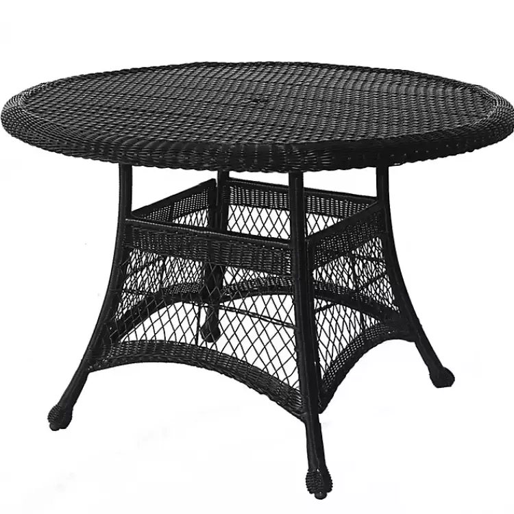 Espresso Resin Wicker Round Dining Table>Kirklands Home Cheap