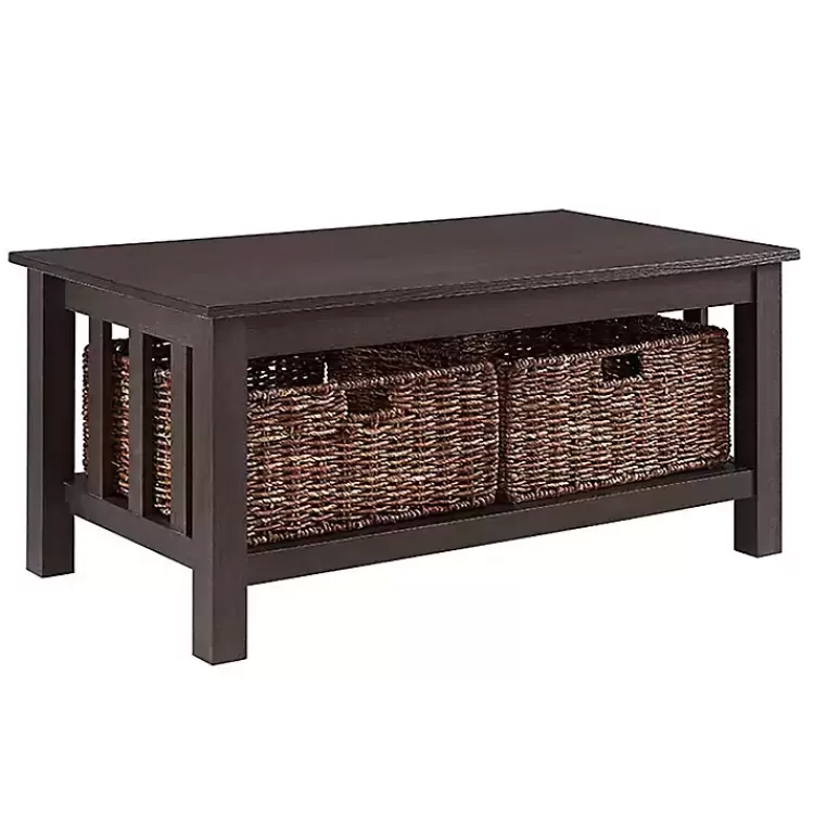 espresso_traditional_wooden_basket_coffee_table_2.webp Espresso Traditional Wooden Basket Coffee Table>Kirklands Home Best Sale