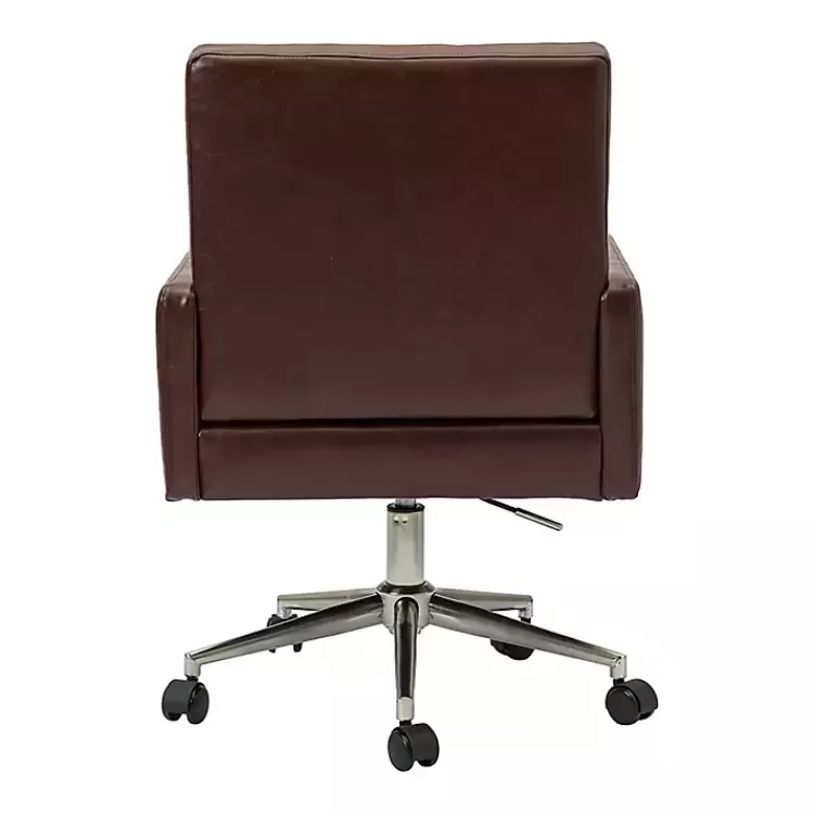espresso_tufted_faux_leather_swivel_office_chair_4.webp Espresso Tufted Faux Leather Swivel Office Chair>Kirklands Home Best