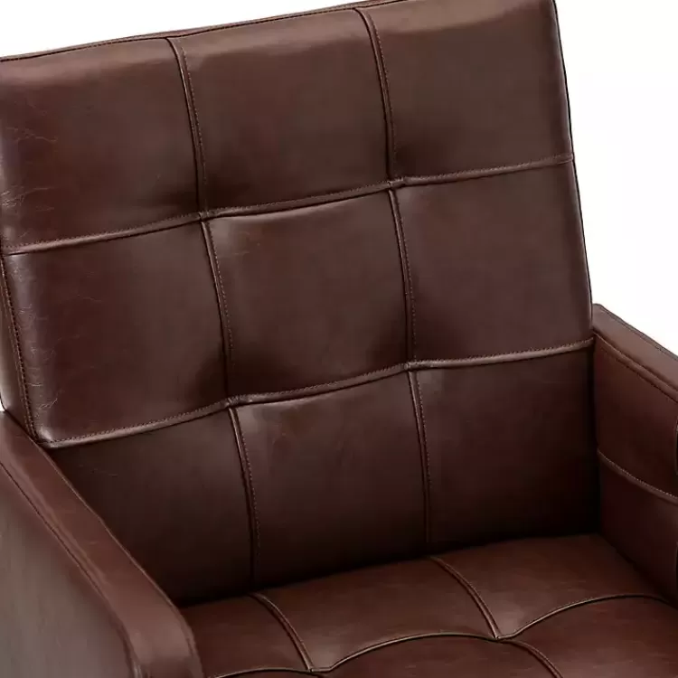 espresso_tufted_faux_leather_swivel_office_chair_6.webp Espresso Tufted Faux Leather Swivel Office Chair>Kirklands Home Best