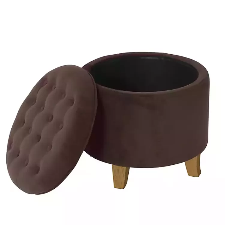 espresso_velvet_tufted_storage_ottoman_2.webp Espresso Velvet Tufted Storage Ottoman>Kirklands Home Store