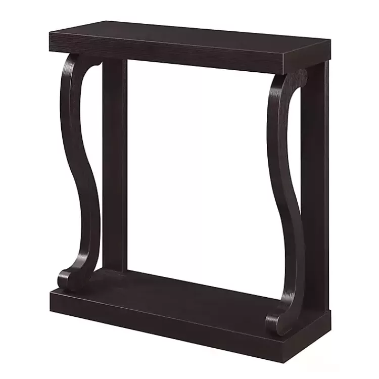 Espresso Wood Curved Sides Console Table>Kirklands Home Store