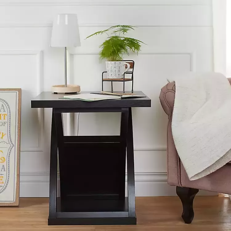 espresso_wood_xbase_side_table_6.webp Espresso Wood X-Base Side Table>Kirklands Home Best