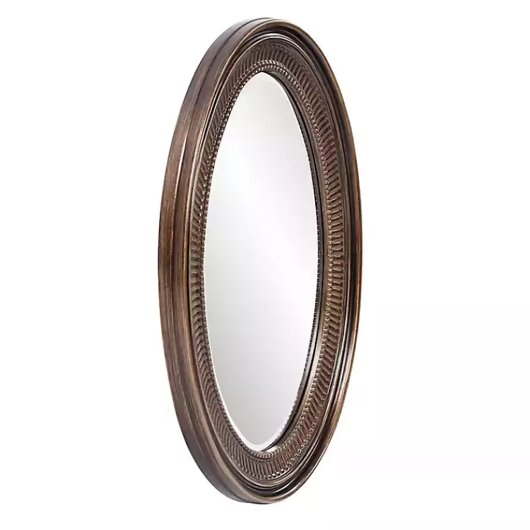 ethan_bronze_ribbed_oval_wall_mirror_2.webp Ethan Bronze Ribbed Oval Wall Mirror>Kirklands Home Online