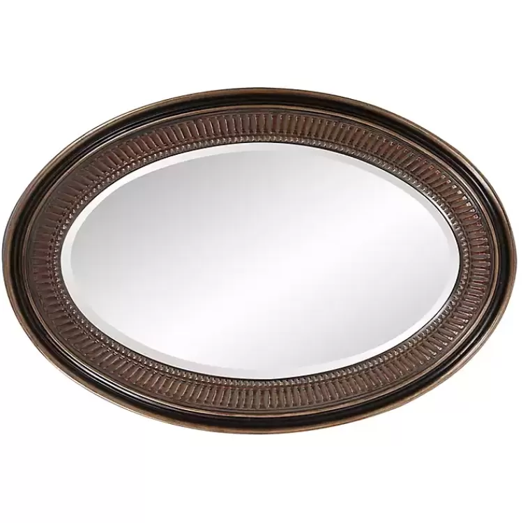 ethan_bronze_ribbed_oval_wall_mirror_3.webp Ethan Bronze Ribbed Oval Wall Mirror>Kirklands Home Online