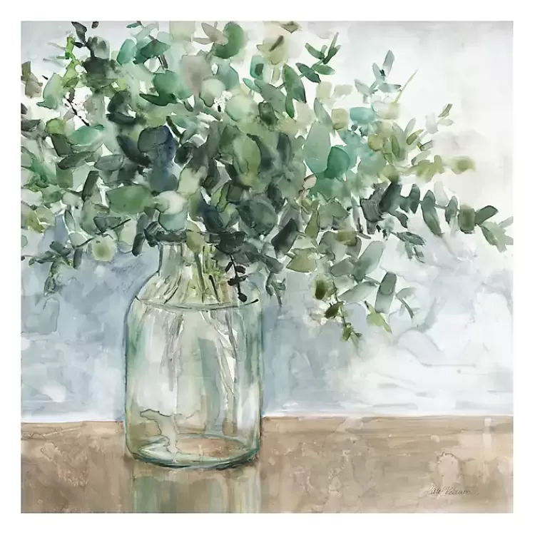 Eucalyptus Bouquet Giclee Canvas Print, 30x30 in.>Kirklands Home Store