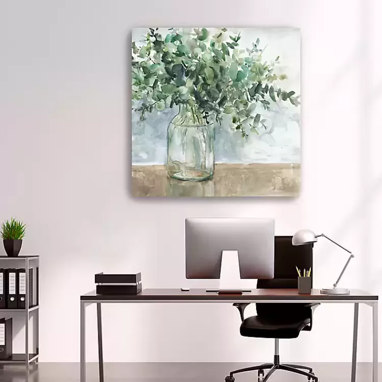 Eucalyptus Bouquet Giclee Canvas Print, 40x40 in.>Kirklands Home New