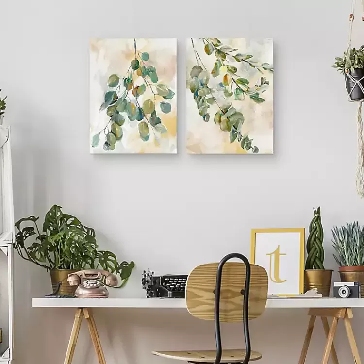 Eucalyptus I & II Canvas Art Prints, Set of 2>Kirklands Home Cheap