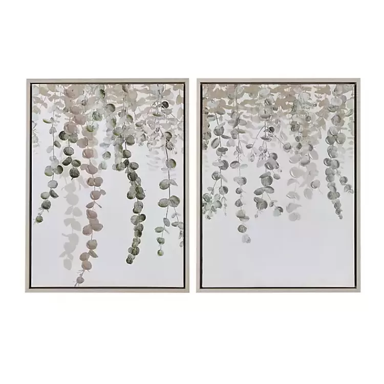 Eucalyptus Waterfall Canvas Art Prints, Set of 2>Kirklands Home Cheap