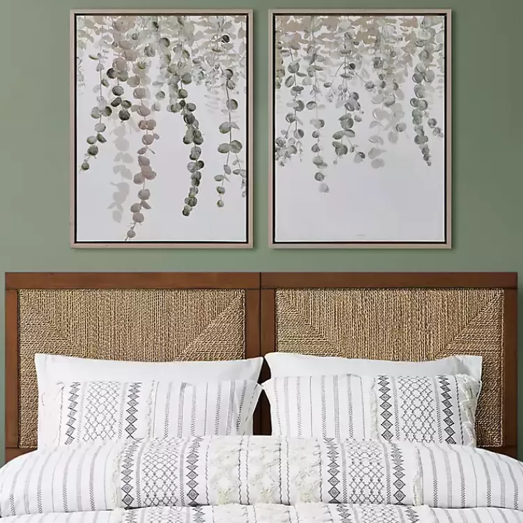 Eucalyptus Waterfall Canvas Art Prints, Set of 2>Kirklands Home Cheap