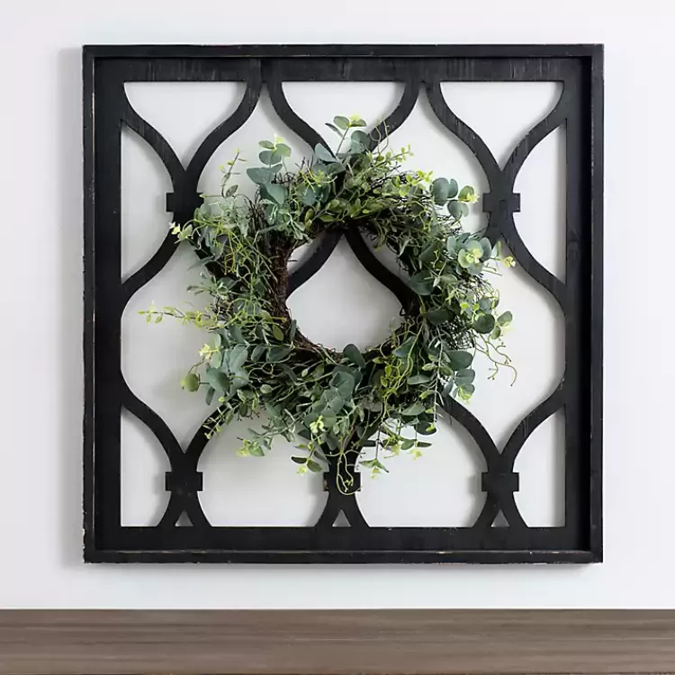 Eucalyptus Wreath Trellis Plaque>Kirklands Home Best