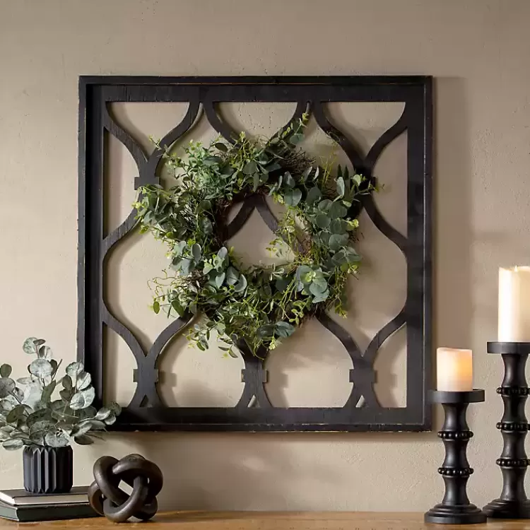 Eucalyptus Wreath Trellis Plaque>Kirklands Home Best