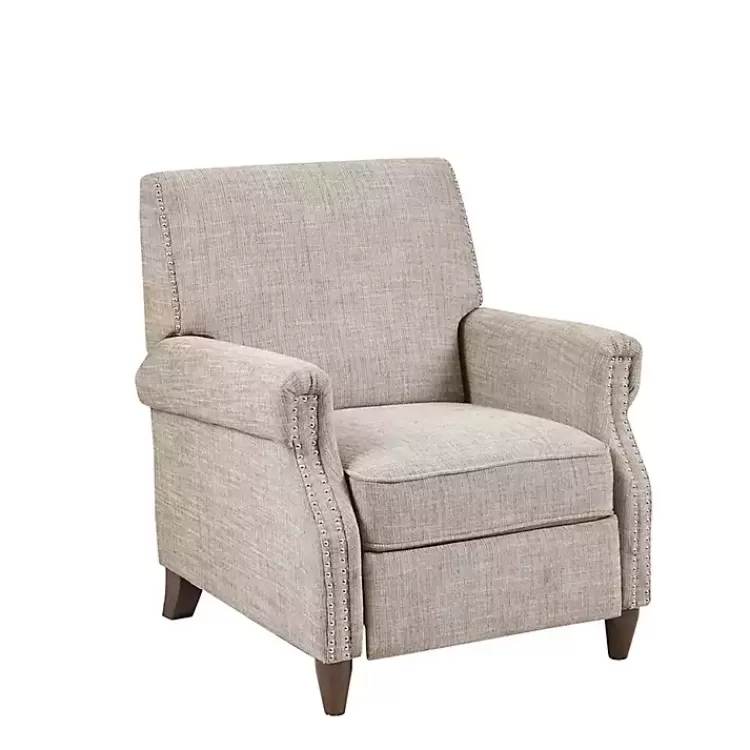 Evanston Push-Back Sand Recliner>Kirklands Home Sale