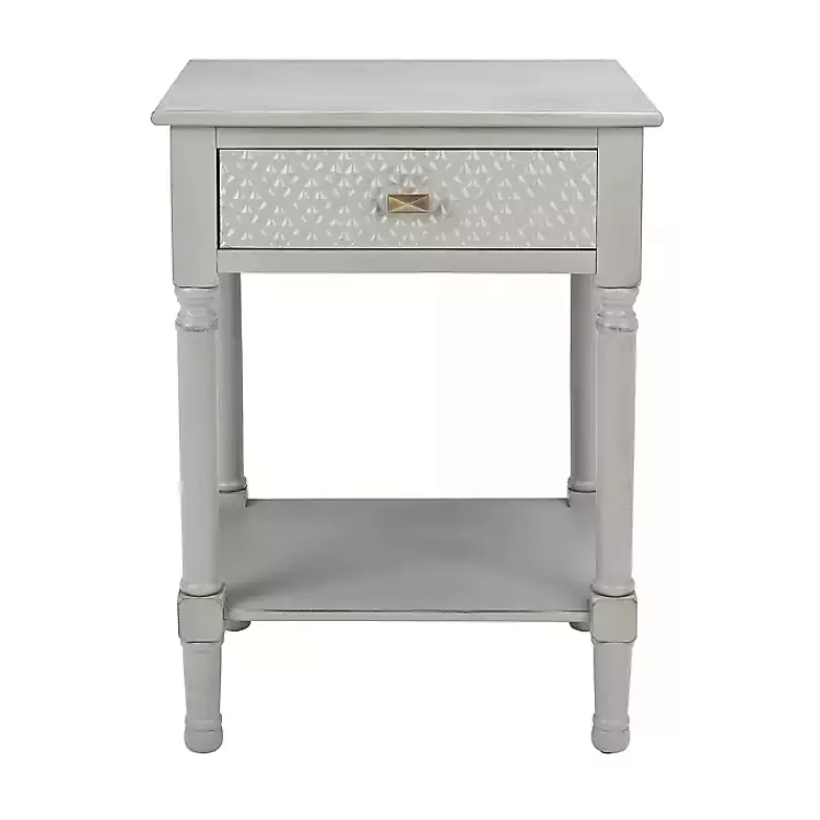 Evelina Textured Single Drawer Accent Table>Kirklands Home Cheap