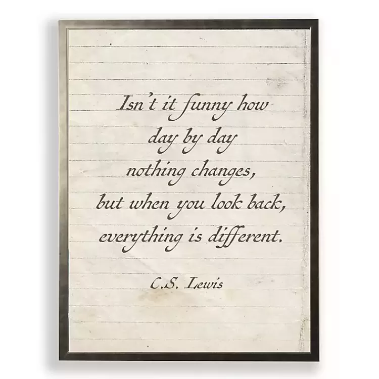Everything is Different Wall Plaque>Kirklands Home Sale