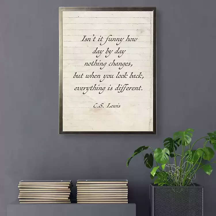 Everything is Different Wall Plaque>Kirklands Home Sale