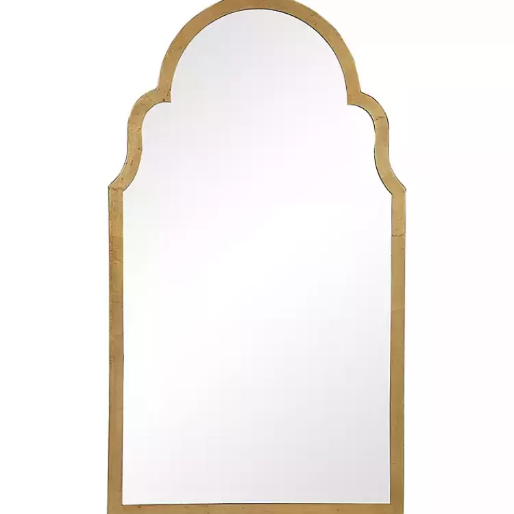 Ezra Gold Leaf Arched Mirror>Kirklands Home Shop
