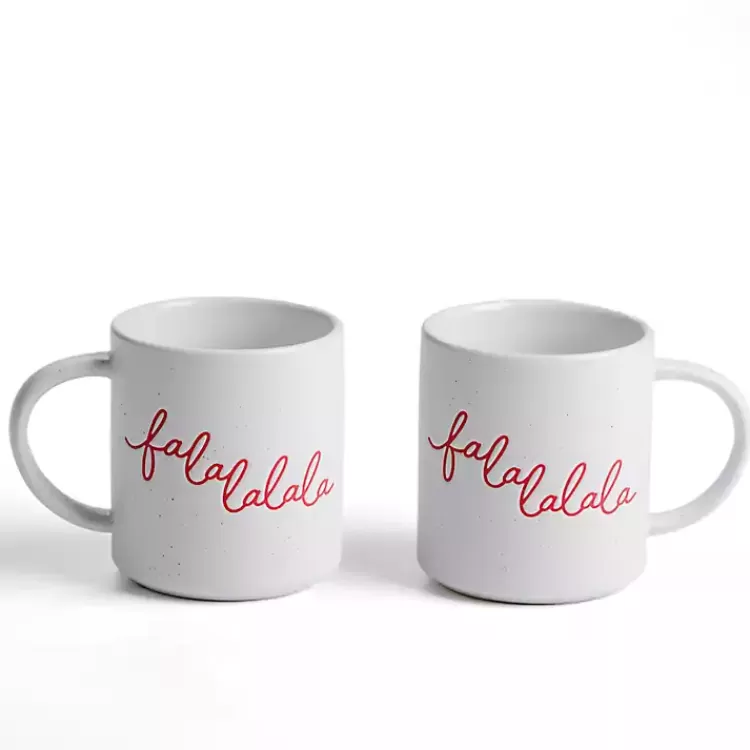 Fa La La Mugs, Set of 2>Kirklands Home Clearance
