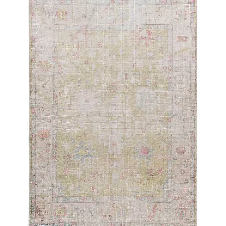 Faded Botanical Washable Area Rug, 5x7>Kirklands Home Clearance