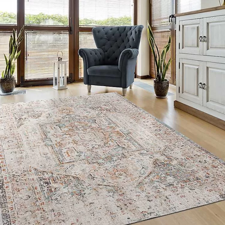 Faded Turkish Indoor/Outdoor Area Rug, 5x7>Kirklands Home Cheap