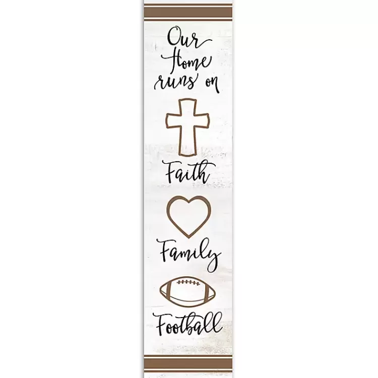 Faith Family Football Porch Board>Kirklands Home Hot