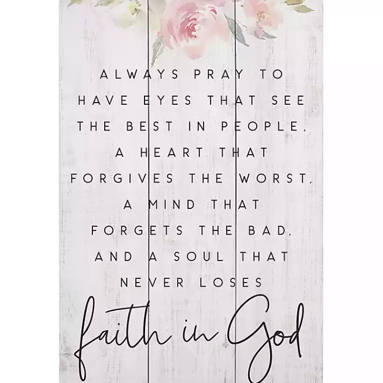 Faith in God Wall Plaque>Kirklands Home Sale