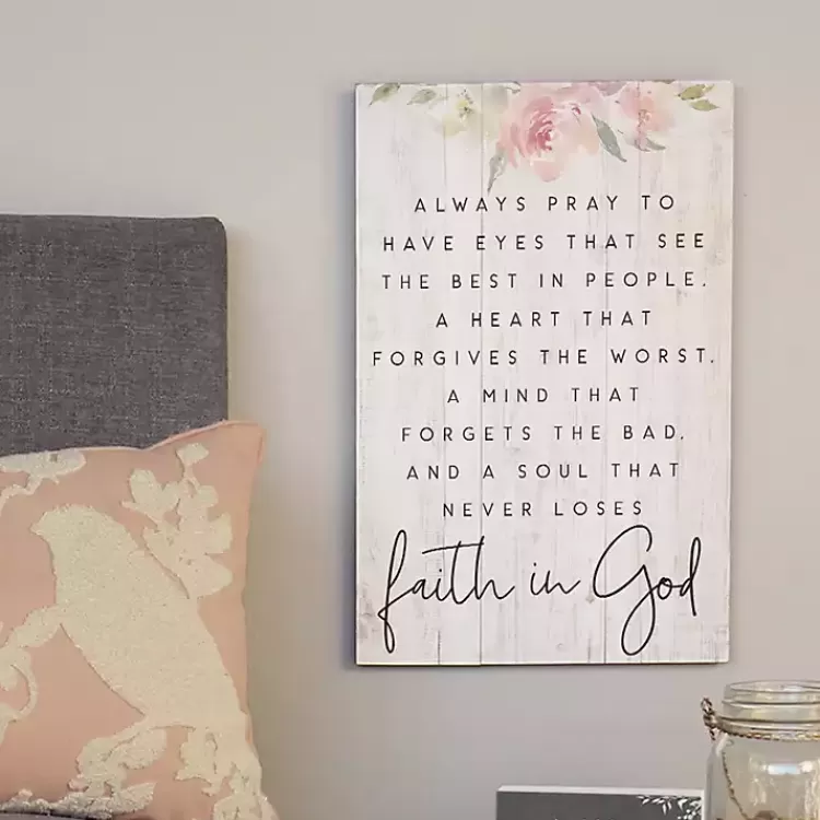 Faith in God Wall Plaque>Kirklands Home Sale