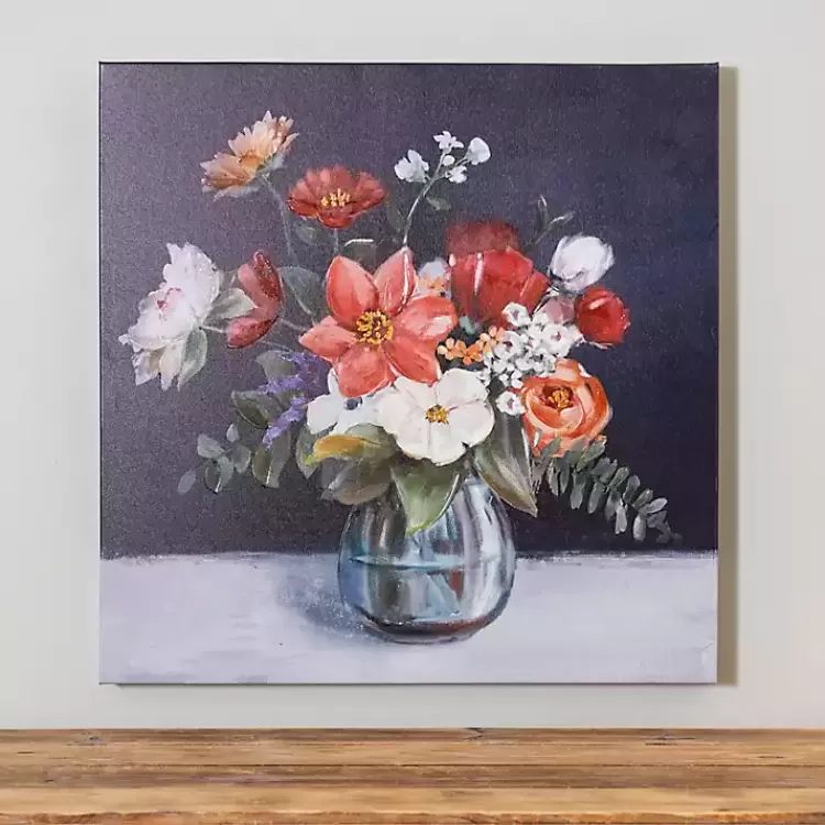 Fall Floral Vase Canvas Art Print>Kirklands Home Sale