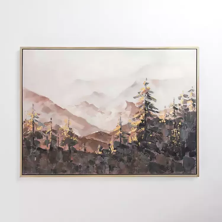 Fall Mountain Scene Framed Canvas Art Print>Kirklands Home Best Sale