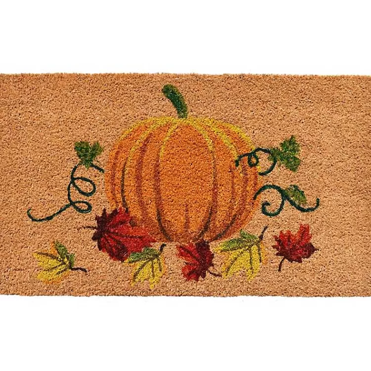 Fall Pumpkin Coir Doormat>Kirklands Home Discount