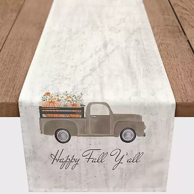 Fall Ya'll Pumpkin Truck Harvest Table Runner>Kirklands Home Flash Sale